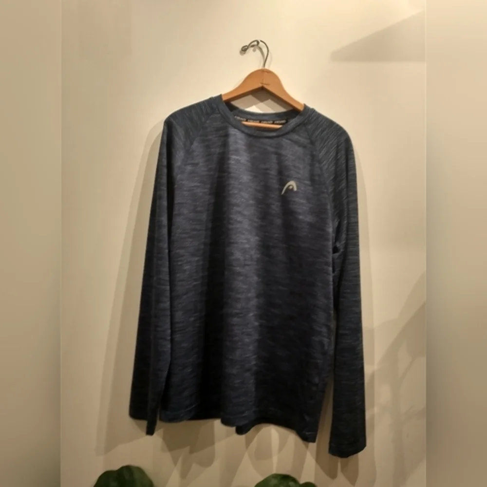 Head Long Sleeve Blue Tennis Shirt, Large - Picture 1 of 3